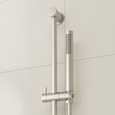 Drea Thermostatic Shower System With Slide Bar and Hand Shower