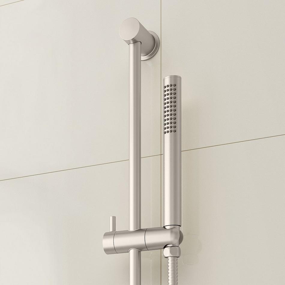 Drea Thermostatic Shower System With Slide Bar and Hand Shower - Brushed Nickel, , large image number 5