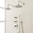 Drea Thermostatic Shower System With Dual Showerheads and Hand Shower, , large image number 1