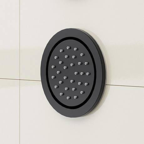 Drea Thermostatic Shower System With 3 Body Sprays and Hand Shower