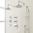 Drea Thermostatic Shower System With 3 Body Sprays, Slide Bar and Hand Shower, , large image number 2