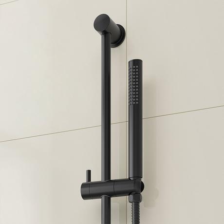 Drea Thermostatic Shower System With 3 Body Sprays, Slide Bar and Hand Shower