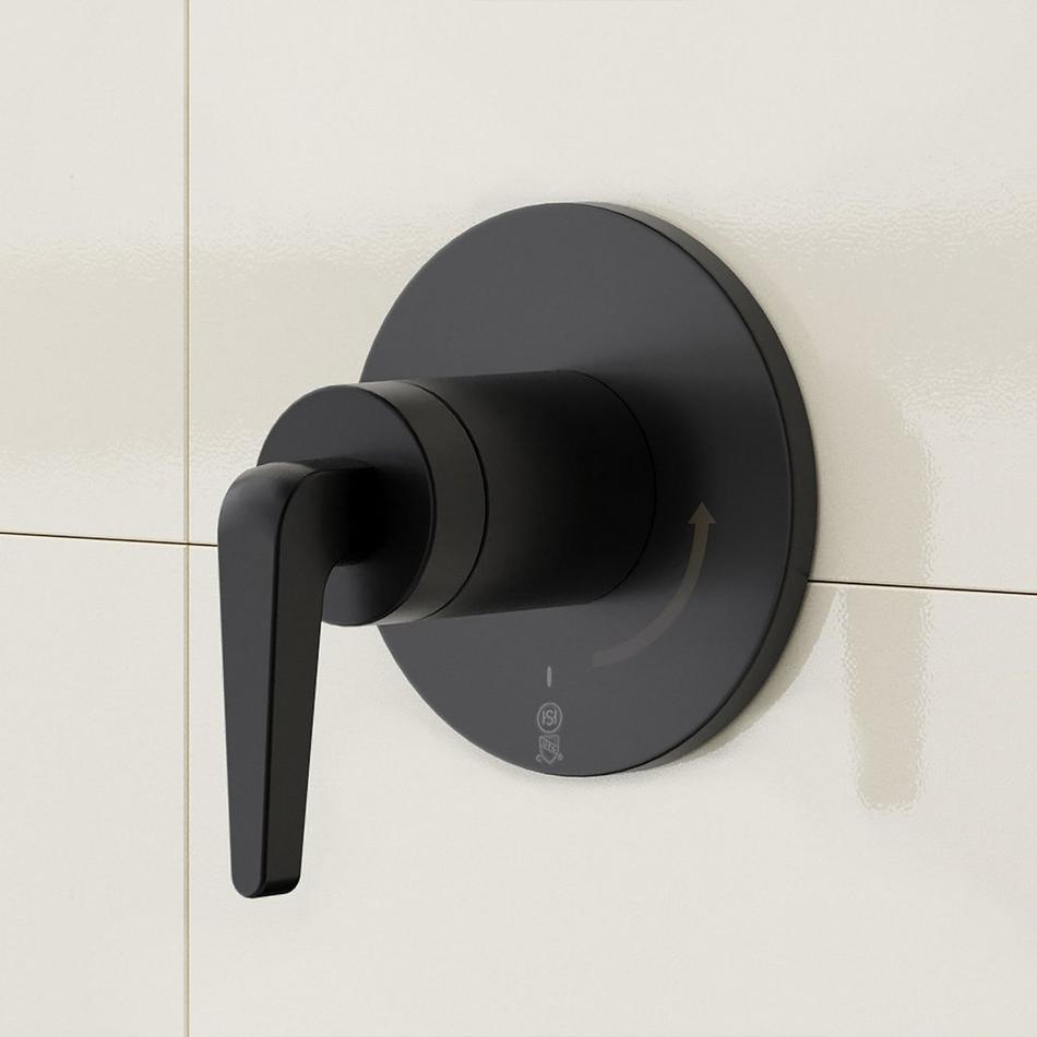 Drea Thermostatic Shower System With 3 Body Sprays, Slide Bar and Hand Shower - Matte Black, , large image number 3
