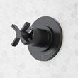 Vassor In-Wall Shower Volume Control Handle and 1/2" Rough-In Valve - Matte Black, , large image number 0