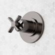 Vassor In-Wall Shower Volume Control Handle and 3/4" Rough-In Valve - Gunmetal, , large image number 0