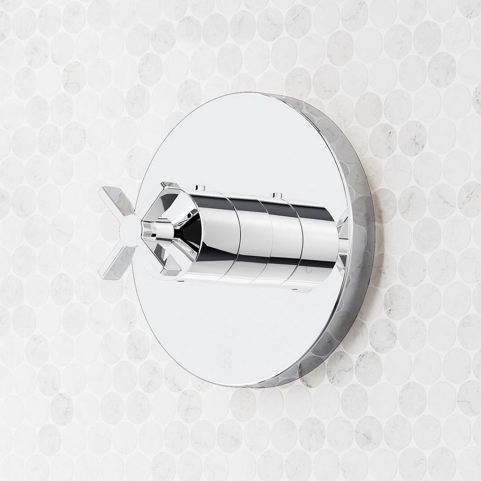 Vassor Thermostatic Shower System With Hand Shower - Chrome, , large image number 4