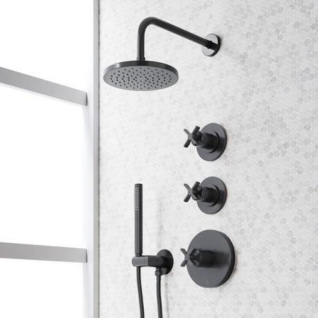 Vassor Thermostatic Shower System With Hand Shower