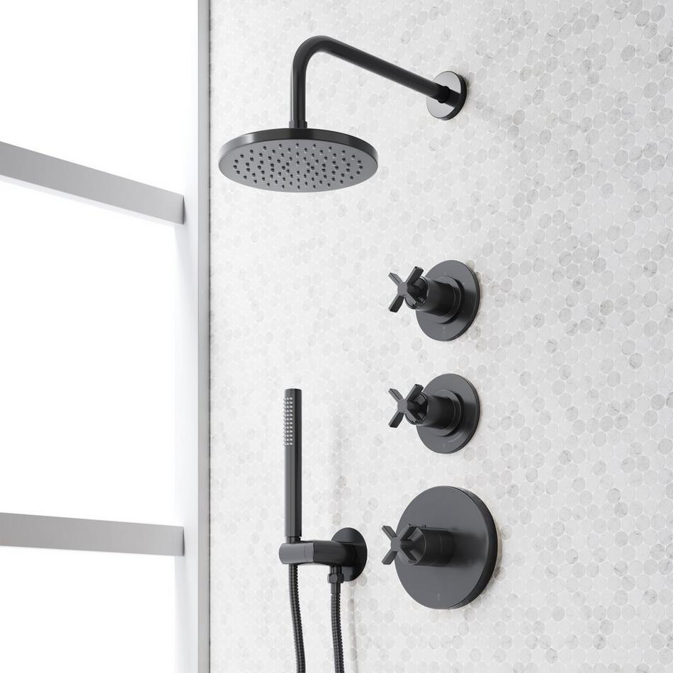 Vassor Thermostatic Shower System With Hand Shower, , large image number 4