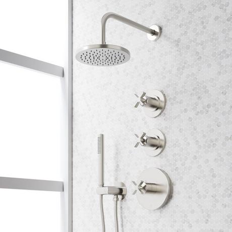 Vassor Thermostatic Shower System With Hand Shower