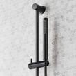 Vassor Thermostatic Shower System With Slide Bar and Hand Shower - Matte Black, , large image number 5