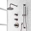 Vassor Thermostatic Shower System With Slide Bar and Hand Shower, , large image number 3