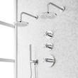 Vassor Thermostatic Shower System With Dual Showerheads and Hand Shower, , large image number 2