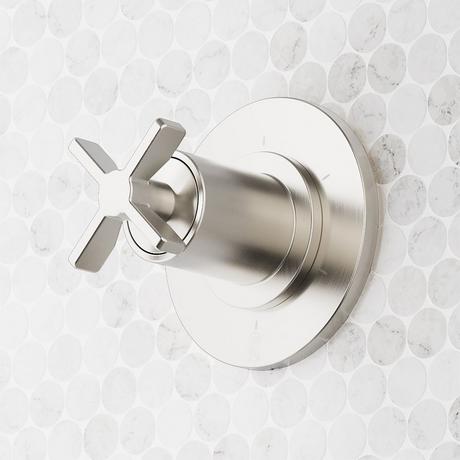 Vassor Thermostatic Shower System With Dual Showerheads and Hand Shower