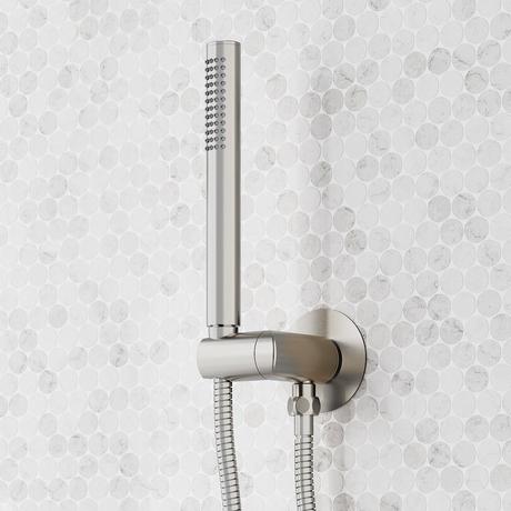 Vassor Thermostatic Shower System With Dual Showerheads and Hand Shower