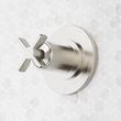 Vassor Thermostatic Shower System With Dual Showerheads and Hand Shower - Brushed Nickel, , large image number 3