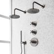 Vassor Thermostatic Shower System With Dual Showerheads and Hand Shower, , large image number 3