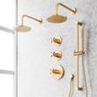 Vassor Thermostatic Shower System With Dual Showerheads, Slide Bar and Hand Shower, , large image number 0