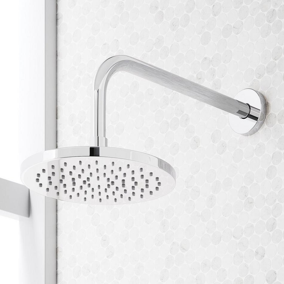 Vassor Thermostatic Shower System With Dual Showerheads, Slide Bar and Hand Shower - Chrome, , large image number 1