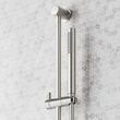 Vassor Thermostatic Shower System With Dual Showerheads, Slide Bar and Hand Shower - Brushed Nickel, , large image number 5