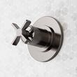 Vassor Thermostatic Shower System With Dual Showerheads, Slide Bar and Hand Shower - Gunmetal, , large image number 2