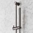 Vassor Thermostatic Shower System With Dual Showerheads, Slide Bar and Hand Shower - Gunmetal, , large image number 5