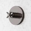 Vassor Thermostatic Shower System With Dual Showerheads, Slide Bar and Hand Shower - Gunmetal, , large image number 4