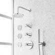 Vassor Thermostatic Shower System With 3 Body Sprays and Hand Shower, , large image number 2