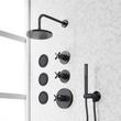 Vassor Thermostatic Shower System With 3 Body Sprays and Hand Shower, , large image number 4