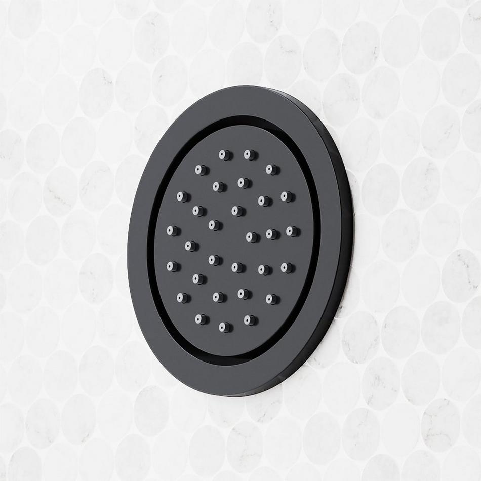 Vassor Thermostatic Shower System With 3 Body Sprays and Hand Shower - Matte Black, , large image number 6