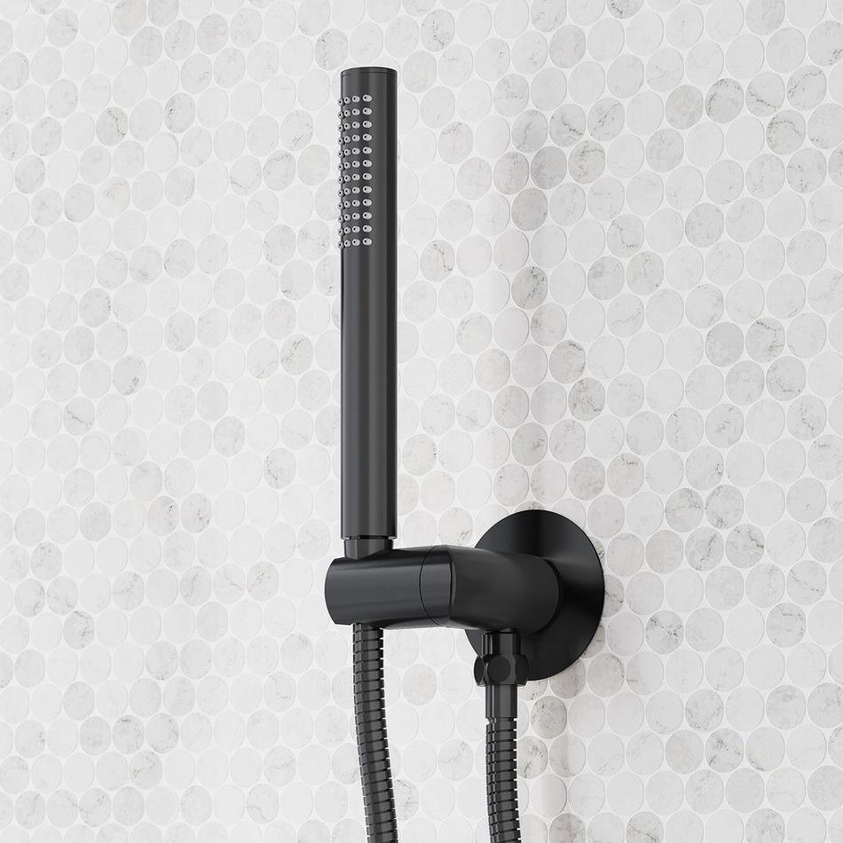 Vassor Thermostatic Shower System With 3 Body Sprays and Hand Shower - Matte Black, , large image number 5