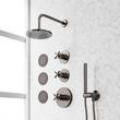 Vassor Thermostatic Shower System With 3 Body Sprays and Hand Shower, , large image number 3