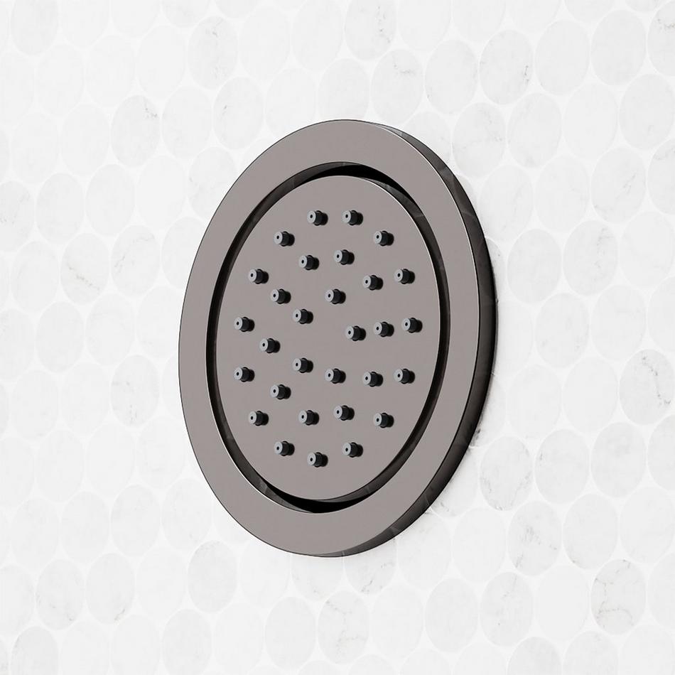 Vassor Thermostatic Shower System With 3 Body Sprays and Hand Shower - Gunmetal, , large image number 6