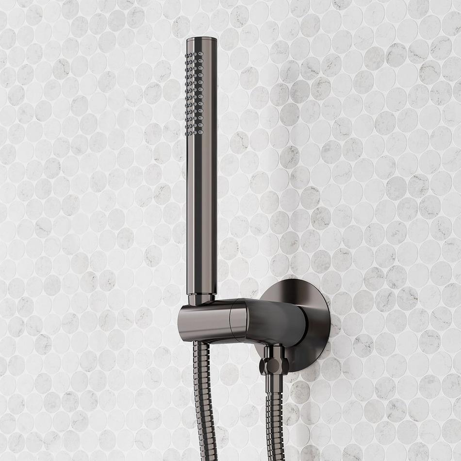 Vassor Thermostatic Shower System With 3 Body Sprays and Hand Shower - Gunmetal, , large image number 5