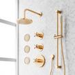 Vassor Thermostatic Shower System With 3 Body Sprays, Slide Bar and Hand Shower, , large image number 0