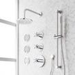 Vassor Thermostatic Shower System With 3 Body Sprays, Slide Bar and Hand Shower, , large image number 2