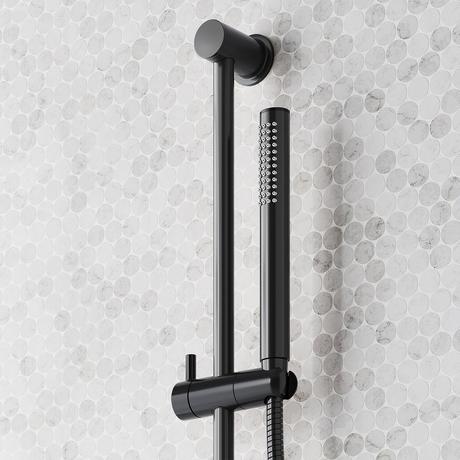 Vassor Thermostatic Shower System With 3 Body Sprays, Slide Bar and Hand Shower