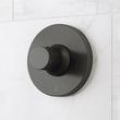Lentz Thermostatic Shower Valve Trim and 3/4" Rough-In Valve - Knob Handle - Matte Black, , large image number 0