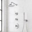 Lentz Thermostatic Shower System With Hand Shower - Lever Handles, , large image number 2