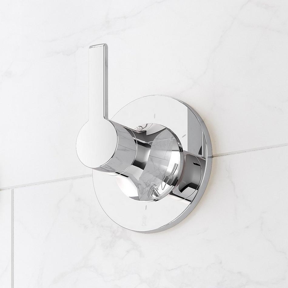 Lentz Thermostatic Shower System With Hand Shower - Lever Handles - Chrome, , large image number 2
