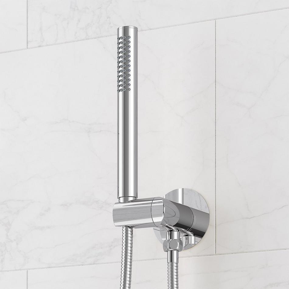 Lentz Thermostatic Shower System With Hand Shower - Lever Handles - Chrome, , large image number 5