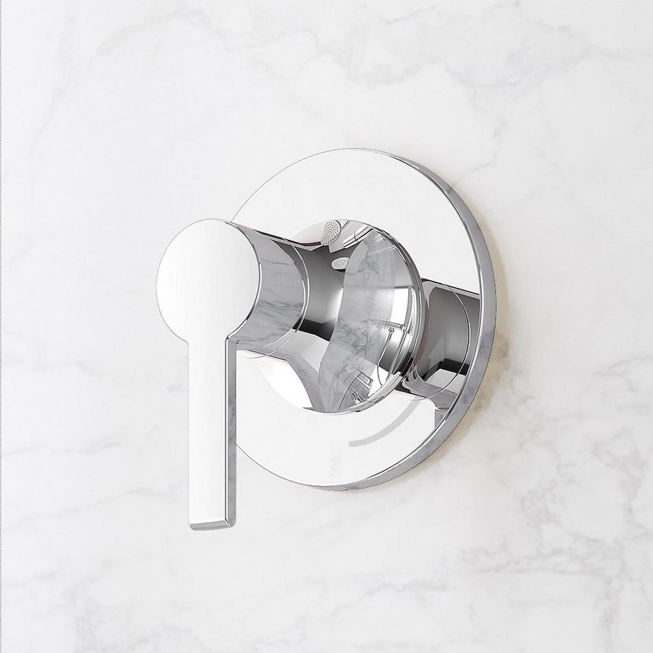 Lentz Thermostatic Shower System With Hand Shower - Lever Handles - Chrome, , large image number 3