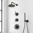 Lentz Thermostatic Shower System With Hand Shower - Lever Handles, , large image number 3