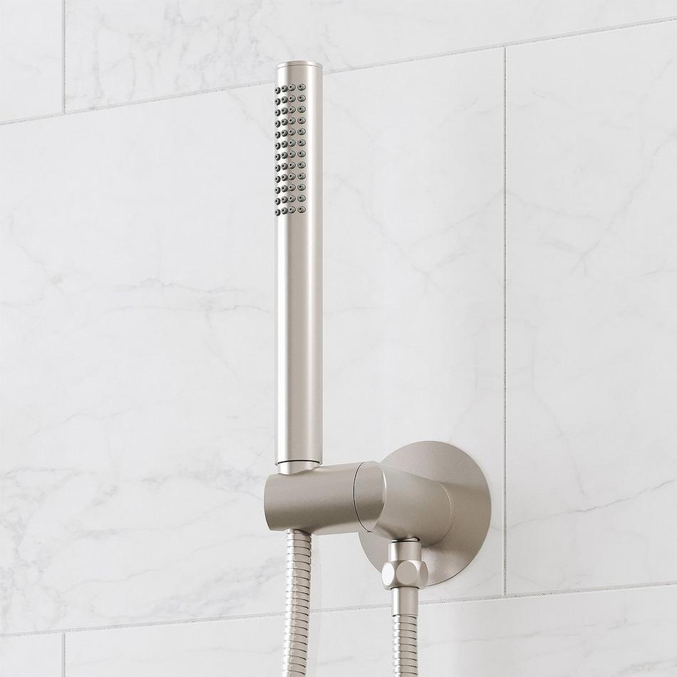 Lentz Thermostatic Shower System With Hand Shower - Lever Handles - Brushed Nickel, , large image number 5