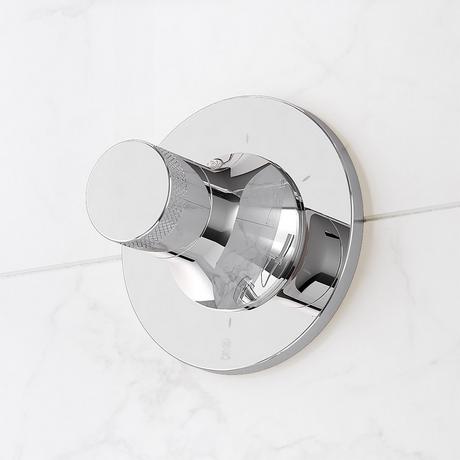 Lentz Thermostatic Shower System With Hand Shower - Knob Handles