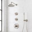 Lentz Thermostatic Shower System With Hand Shower - Knob Handles, , large image number 1