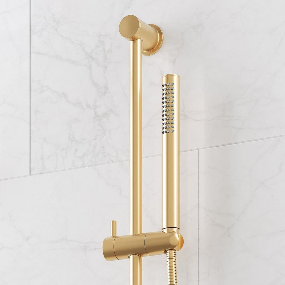 Lentz Thermostatic Shower System With Slide Bar and Hand Shower - Lever Handles, , large image number 8