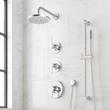 Lentz Thermostatic Shower System With Slide Bar and Hand Shower - Lever Handles, , large image number 2