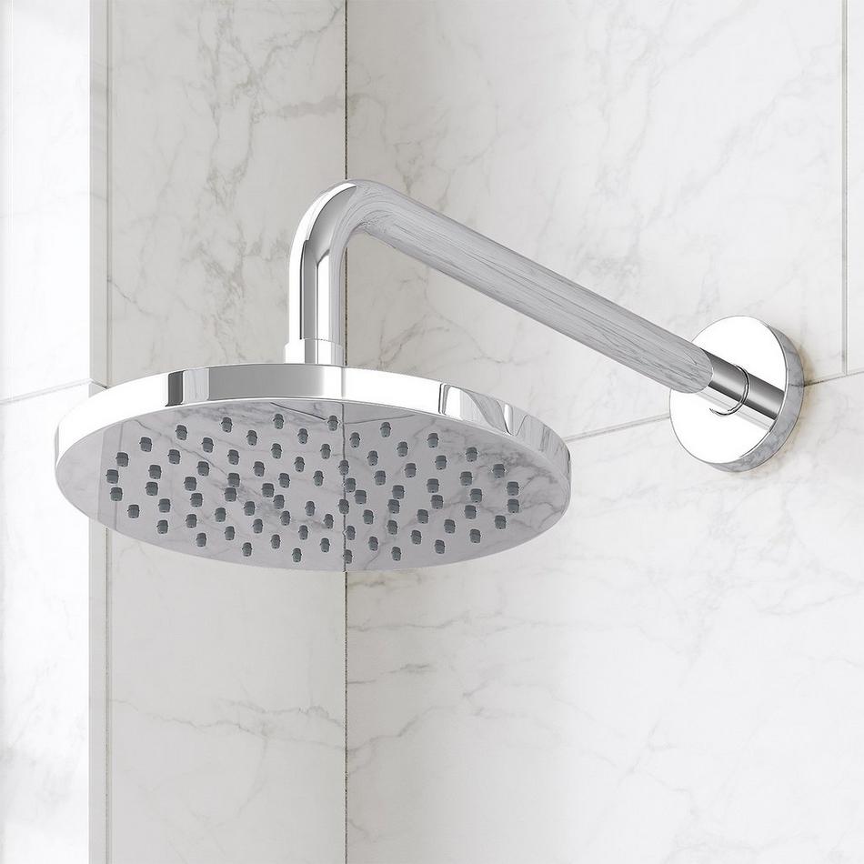 Lentz Thermostatic Shower System With Slide Bar and Hand Shower - Lever Handles - Chrome, , large image number 1