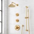 Lentz Thermostatic Shower System With Slide Bar and Hand Shower - Knob Handles, , large image number 0