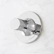 Lentz Thermostatic Shower System With Slide Bar and Hand Shower - Knob Handles - Chrome, , large image number 3